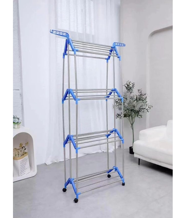 Symple Stuff Casabella Clothes Airer 4 Tier Clothes Drying Rack Heavy Duty 3 Column 60 Kg Capacity Wayfair.ie